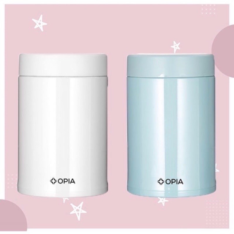 Opia Thermal Jar 550ml White - Peralatan Makan MPASI