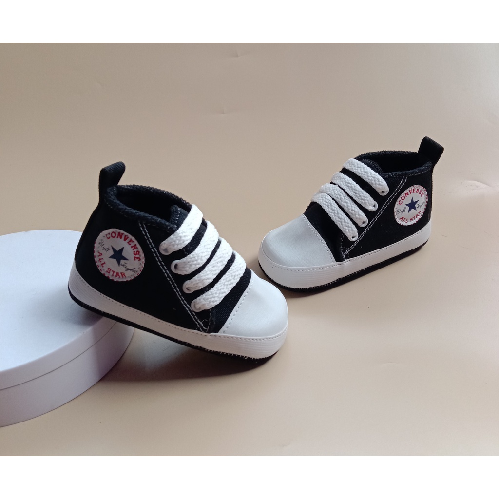 sepatu bayi prewalker anak laki lakii usia 0-12 bulan/sepatu bayi murah - convers