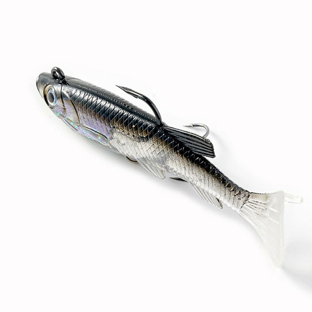 [Jianxin] Umpan Pancing Soft Bait Bentuk Ikan Imitasi Bahan Logam Berat 12.5g Panjang 8cm