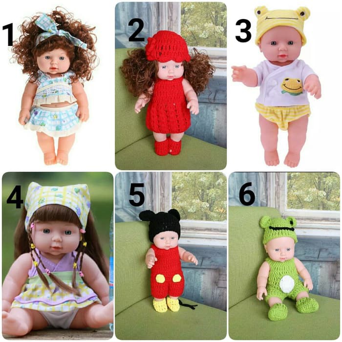 Best Price Boneka Silikon Vinyl 30Cm Kado Ultah Anak Kualitas Import Baby Doll