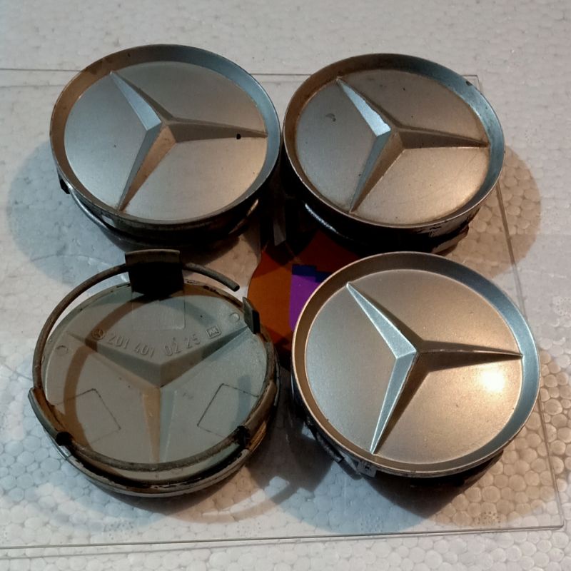 Dop Tutup Tengah Velg Ori OEM Mercedes Benz Mercy C Class E Class S Class W201 W202 W203 W123 W124 W