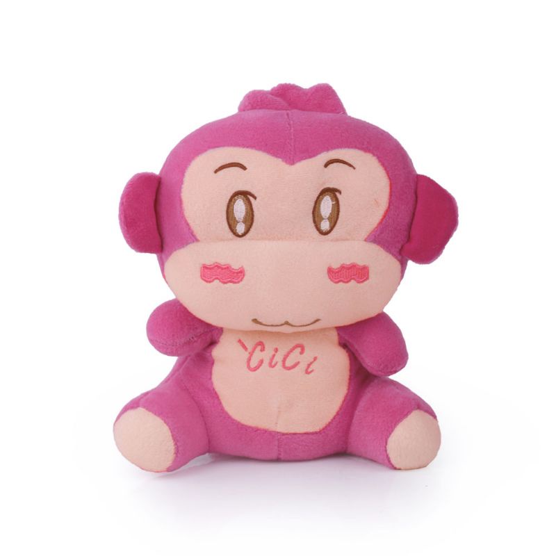 Boneka Monyet Cici Baba Lili Tata Pink Berlabel SNI Tinggi 27 cm Bahan Premium | Boneka Cantik Lucu Lembut Ditangan Bahan Velboa Berkualitas