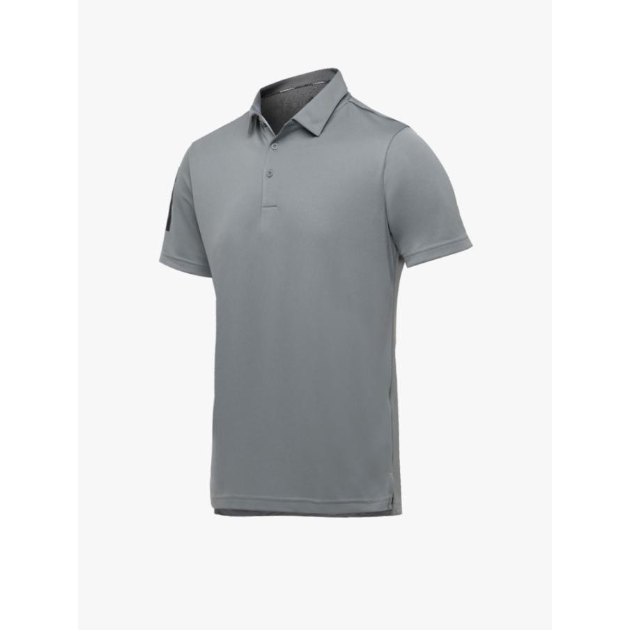 Baju Golf Pria Asli Ori Adidas 3-Stripes Basic Grey - M
