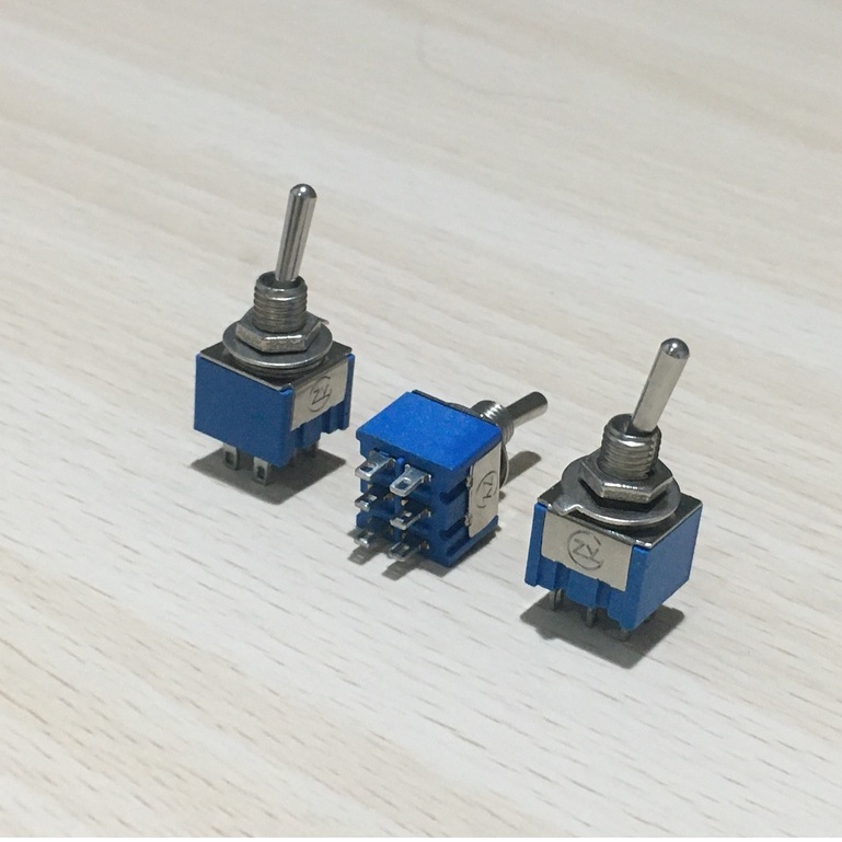 SWITCH TOGGLE SAKLAR TOGLE TOGEL 6 PIN ON ON 3A 250V 6A 125V MTS-202