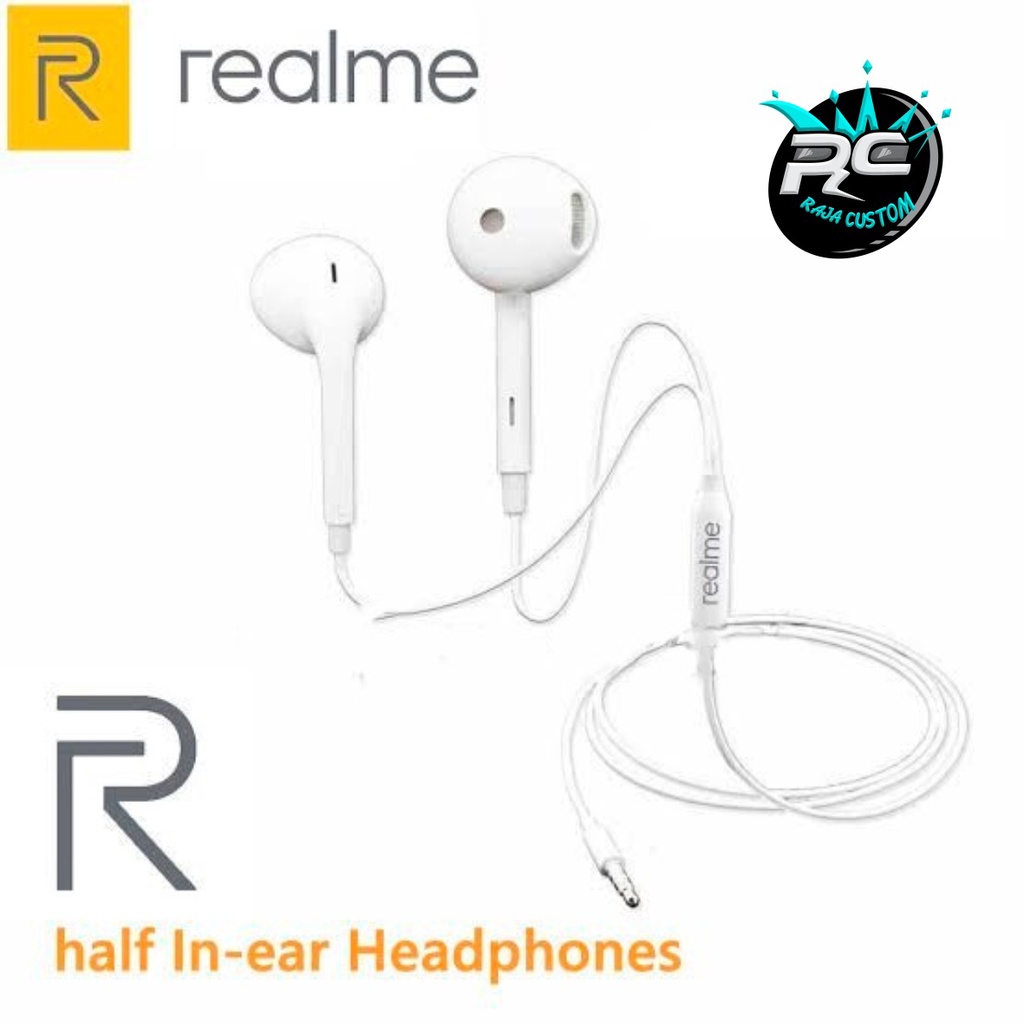 R15 Headset headsfree earphone Hf REALME 2 3 5 6 7 pro C1 c2 c3 c11 c15 c12 c17 c20 C21y JACK 3.5MM 
