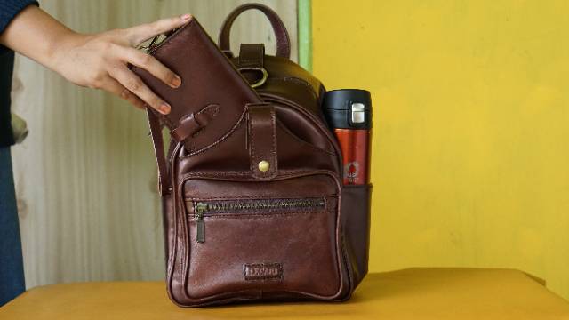 Lecari Lexi Backpack Tas Ransel Punggung Wanita Kulit Asli Leather