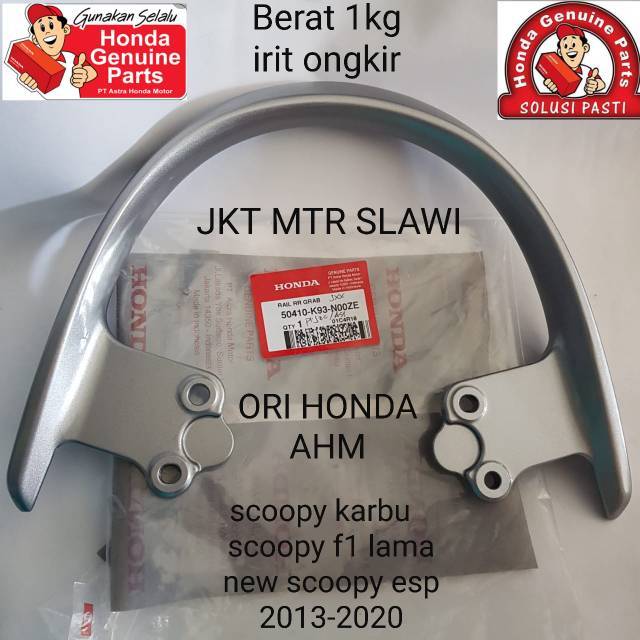 50410-K93-N00ZE BEGEL ATAU BEHEL SCOOPY NEW ESP SILVER 2017 - 2018 ASLI AHM