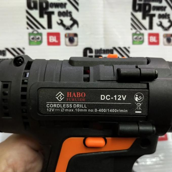 Paket Mesin Bor Baterai Cordless Impact Drill Bor Beton 12V