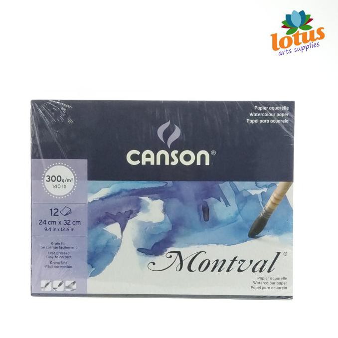 

Discount Canson Montval A4 300gsm 12 sheets - watercolor paper