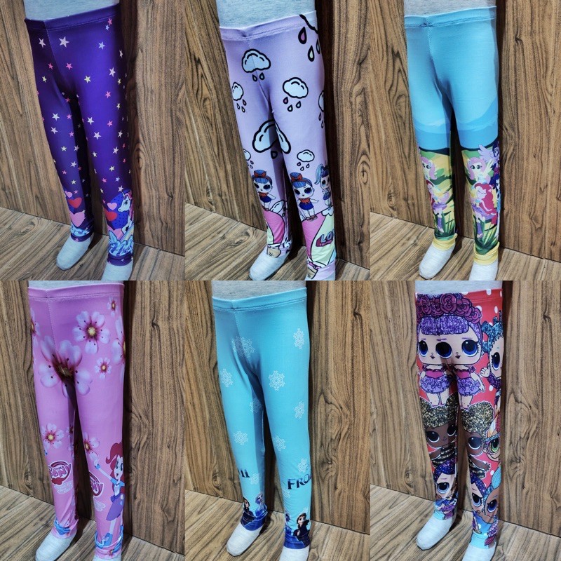 legging printing karakter lucu , legging anak , legging anak perempuan , legging lucu