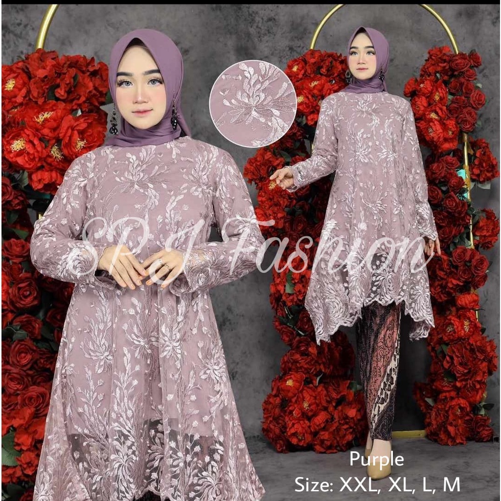 GRAND DESAIN SET TUNIK MAURI/MODERN STELAN TUNIK TERVIRAL/STELAN PESTA/STELAN LAMARAN/STELAN KONDANGAN/STELAN WISUDA/STELAN TUNIK MODERN BY SPJ_FASHION/TRENDY MODEL KEBAYA BEST SELLER