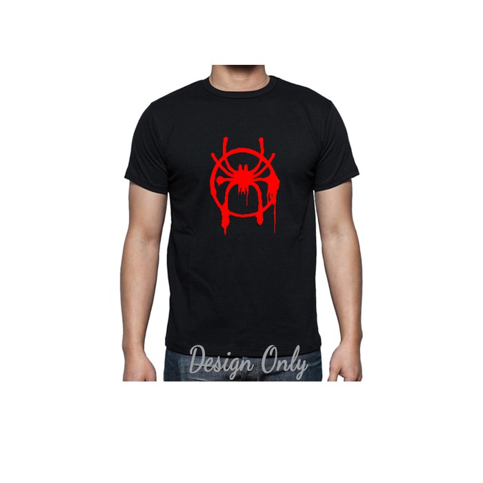 Kaos Spiderman Into The Spider Verse - Spider Verse Logo - By Crion