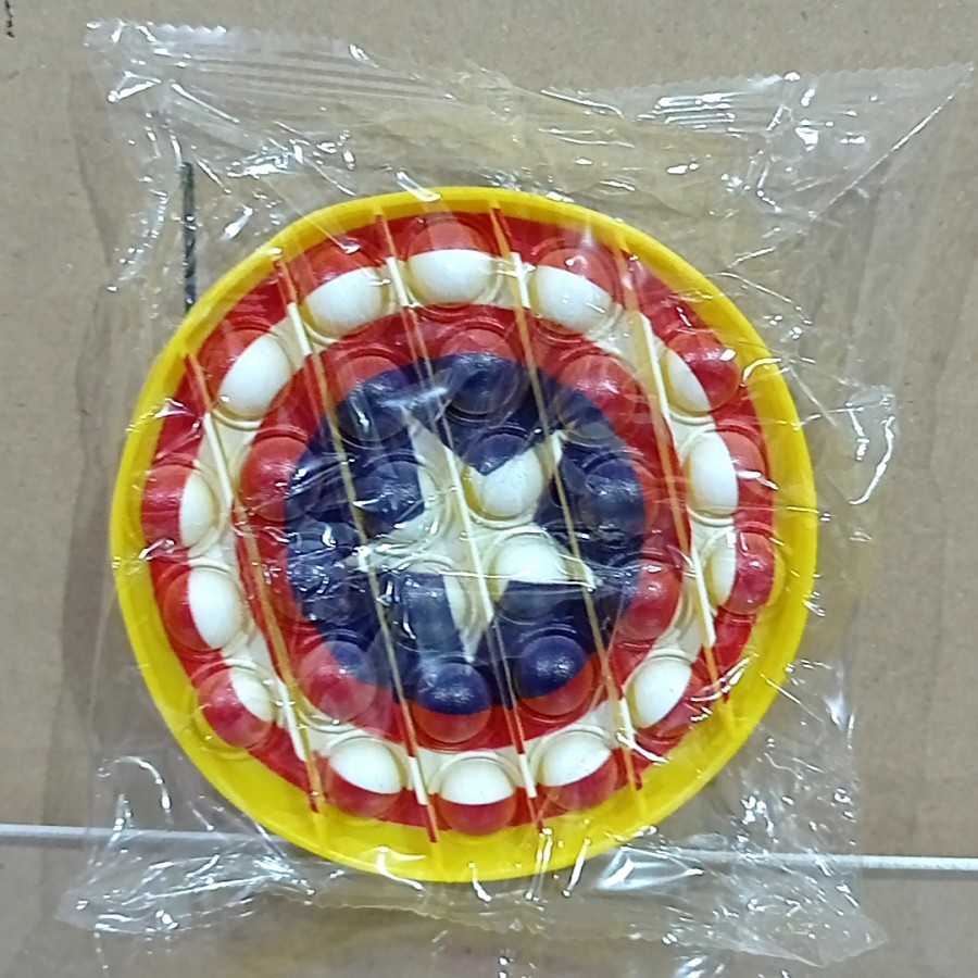 Pop It Captain America Viral Push Pop Bubble Fidget Maiman Pop It-4