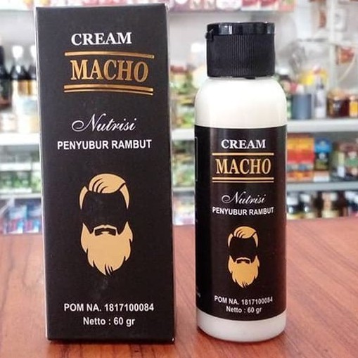 Cream macho penyubur rambut,jenggot untuk rambut rontok isi 100 gr