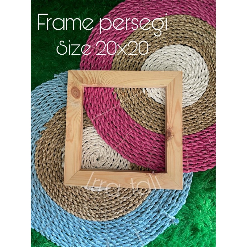 frame macrame persegi size 20cm