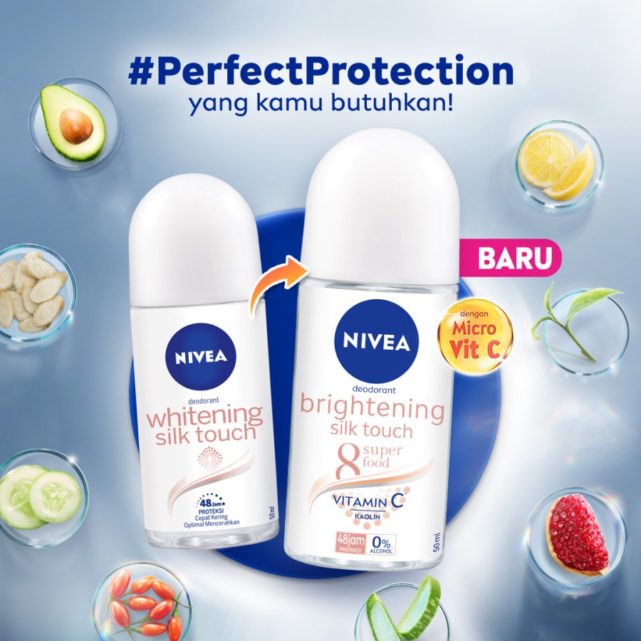 ★ BB ★ NIVEA Deodorant Roll On Men | Women | Brightening | Black White | Hijab Fresh |