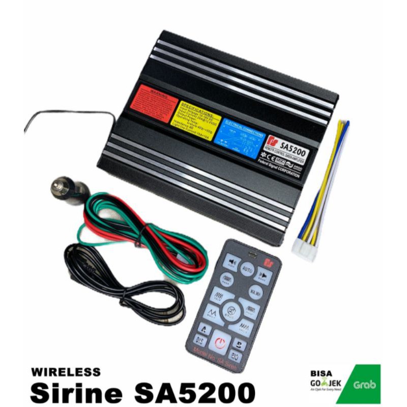 MODUL SIRINE WIRELESS SA5200 200 Watt Emergency Sirine REMOTE CONTROL I SIRINE TOA I TOA MODUL 200 W
