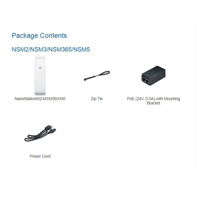 Ubiquiti NSM5 NanoStation M5 5GHz