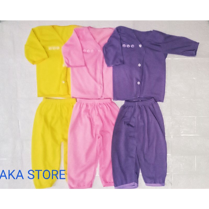 Paket 18pcs Baju Bayi Warna Seri boy girl murah