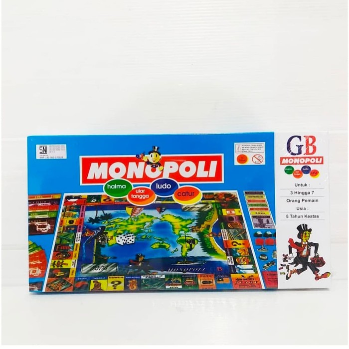  MAINAN  MONOPOLI  MONOPOLI  HALMA ULAR TANGGA LUDO CATUR 