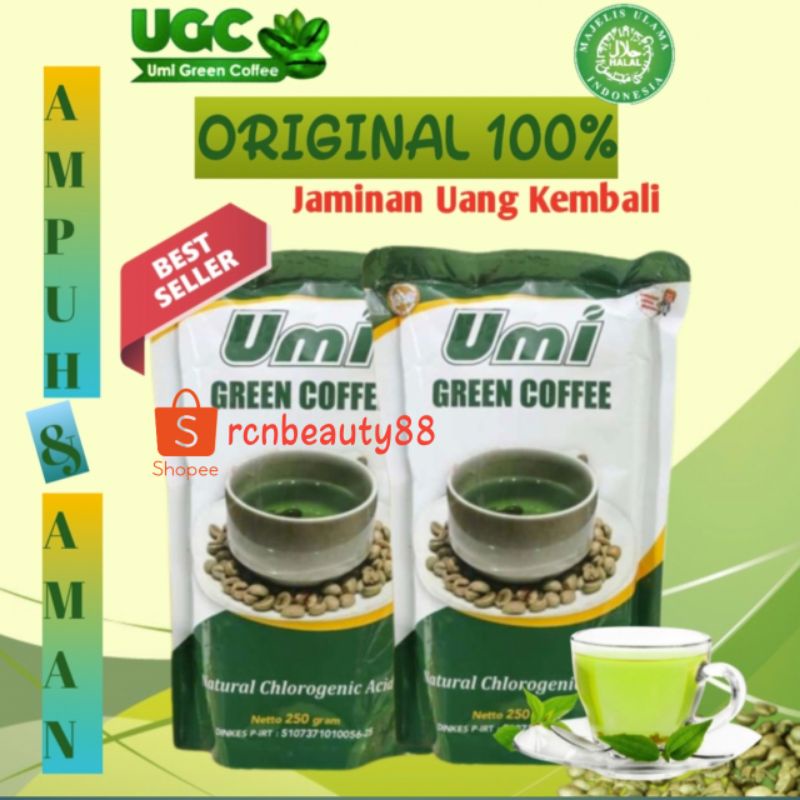 

PAKET 2PCS UGC UMI GREEN COFFE ORIGINAL 100% Pelangsing & Kesehatan