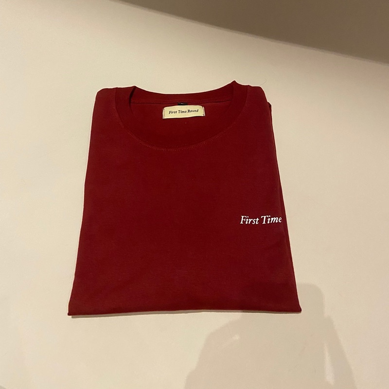 First Time Round - Classic Logo Tee - Ruby