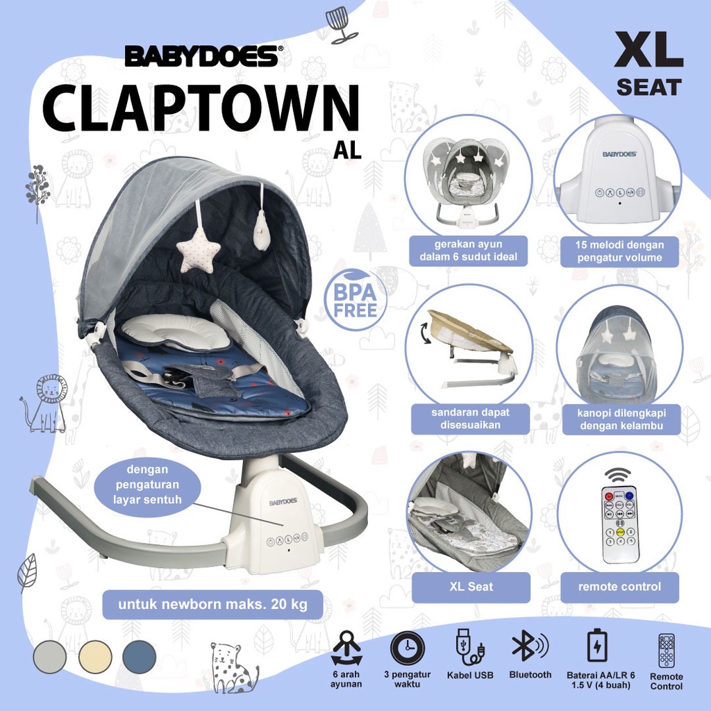 Baby Does Claptown AL Swing Bouncer / Claptown Swing Bed