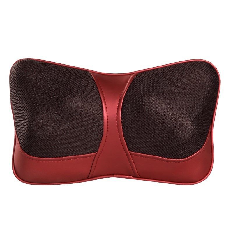 Bantal Pijat Shiatsu Car Heat Neck Massage Pillow - 8028 - Red