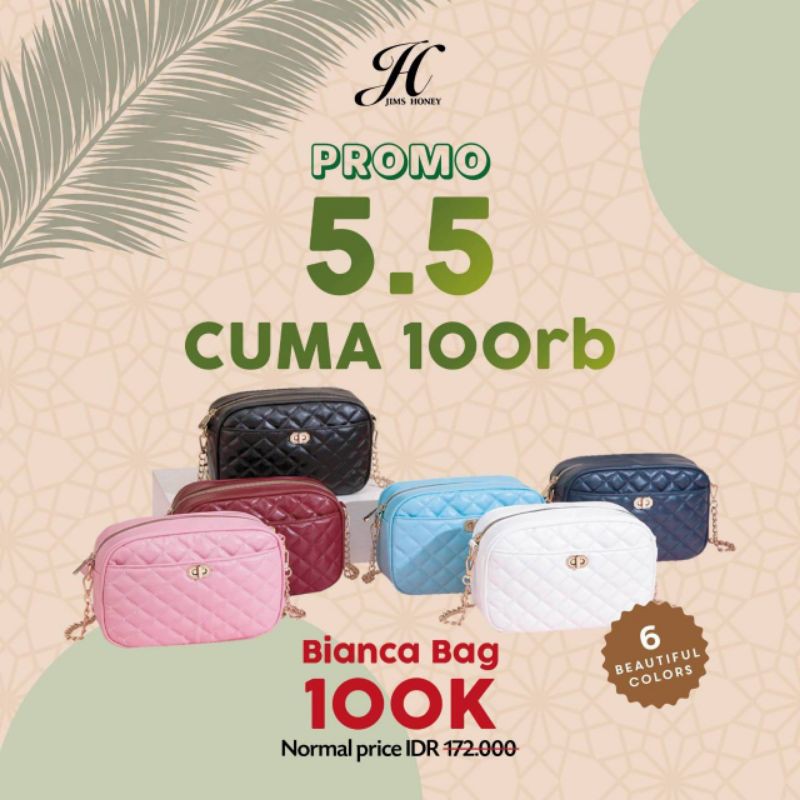 Bianca bag tebus murah tas slempang kekinian jimshoney original