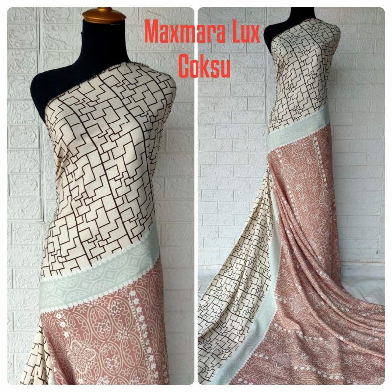 Kain Maxmara Lux Emilia Motif Cocok untuk Kemeja,Gamis,sarimbit, couple( Per 0.5 Meter )