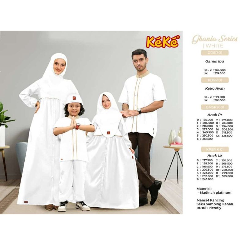 PROMO KEKE SARIMBIT GHANIA SERIES WHITE