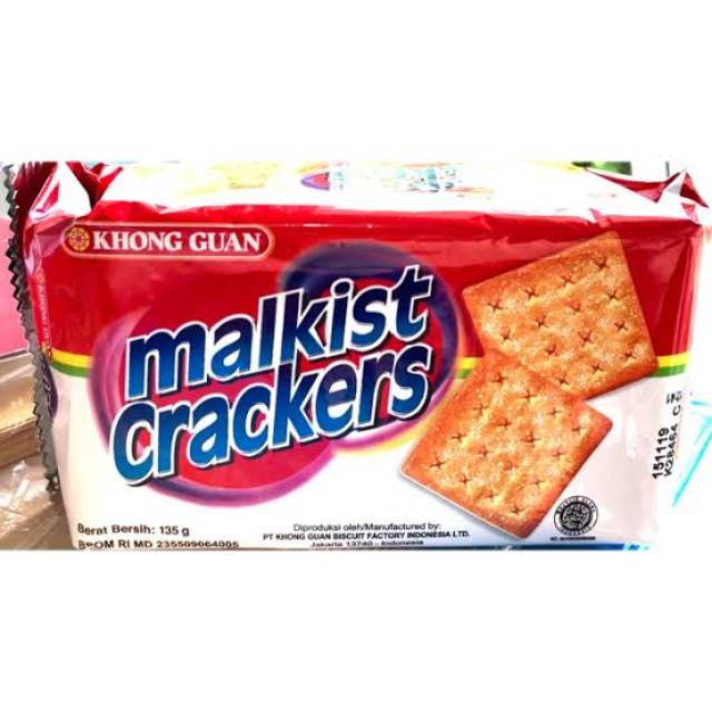 

BISKUIT KHONG GUAN MALKIST CRACKERS 135GR