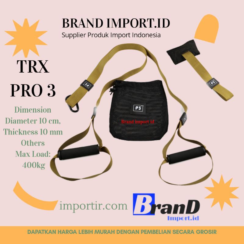 (MAINANKYU) TRX PRO 3 Yoga Fitness Gym Power Rope