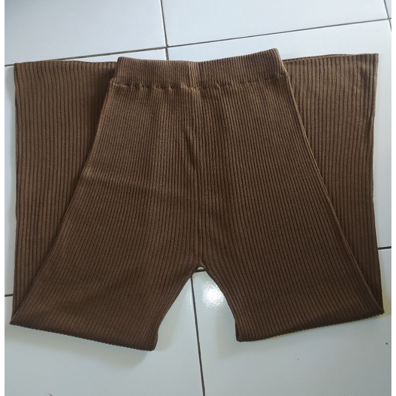 16vaulzesk / Celana Kulot Knit Rajut Berkwalitas Premium