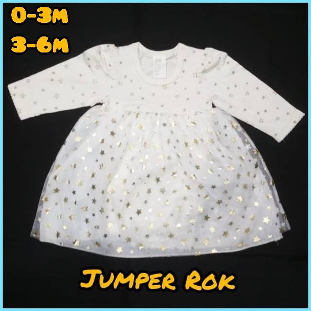 Dress Bayi 3-6 bulan Star / Jumper Bayi Perempuan 3 bulan 4 bulan 5 bulan 6 bulan 3bulan 4bulan 5bul