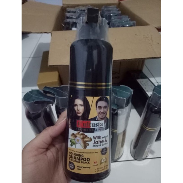 (COD) Ready stok!! Shampo Uban Cultusia, Sin Hair, Shampo Penghilang Uban Permanen, Original BPOM
