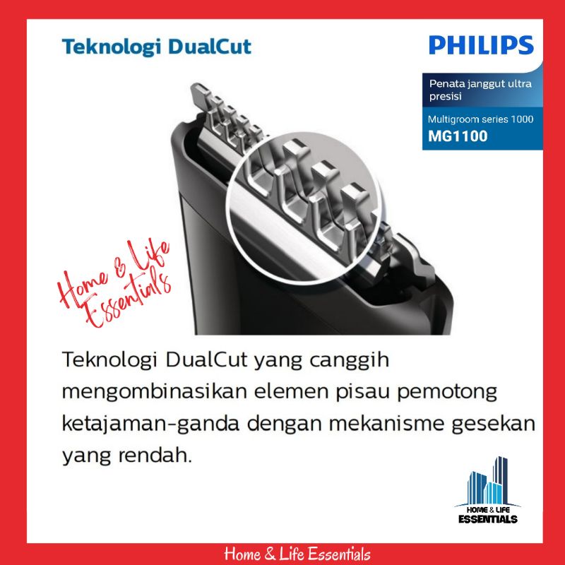 Alat Cukur Philips MG1100 Multigroom Alat Cukur Kumis Philips / Alat Cukur Jenggot Philips MG 1100