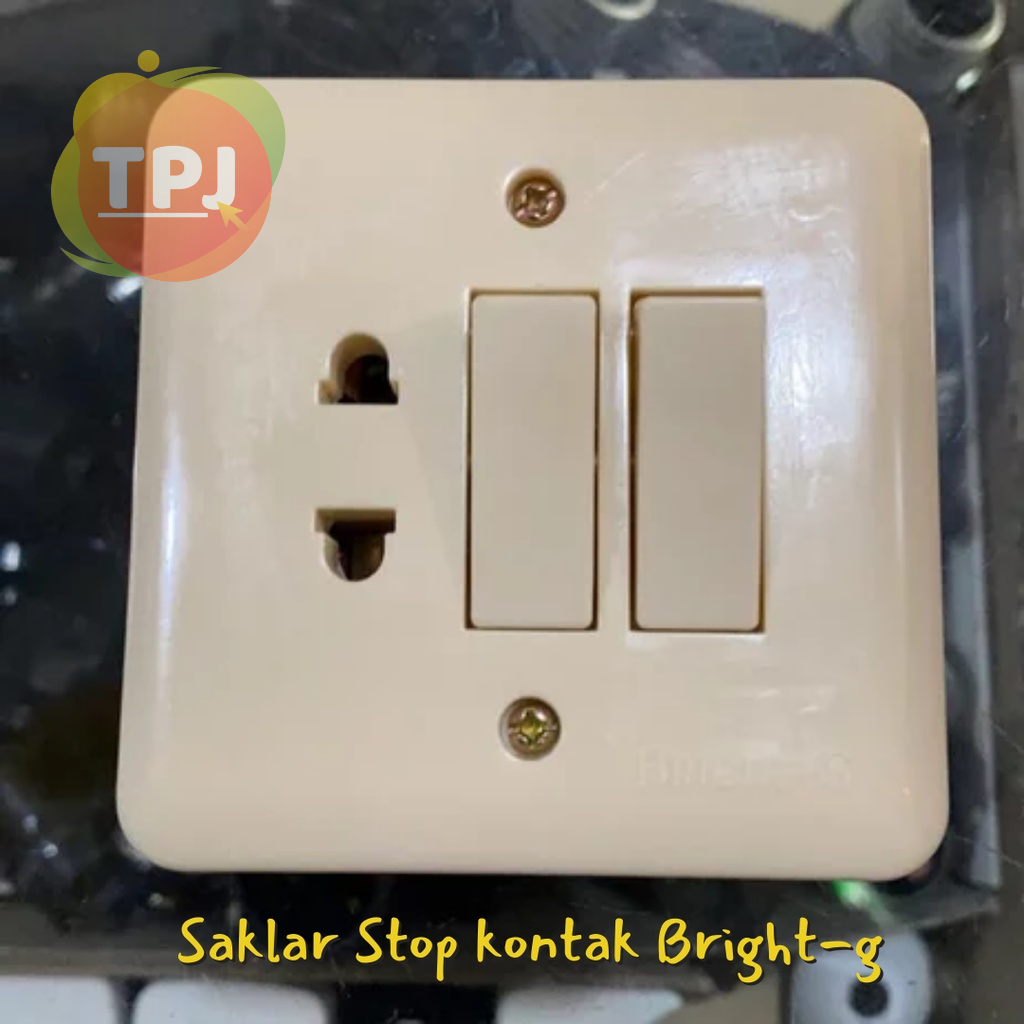 SAKLAR SERI + STOP KONTAK SERI IB INBOW BRIGHT-G BG806 BG 806 MURAH HARGA GROSIR
