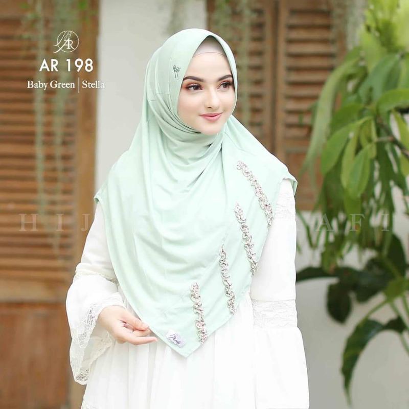 TERLARIS ✔️Hijab arrafi AR 198 hijab instan | INAYAHHIJAB-Babygreen