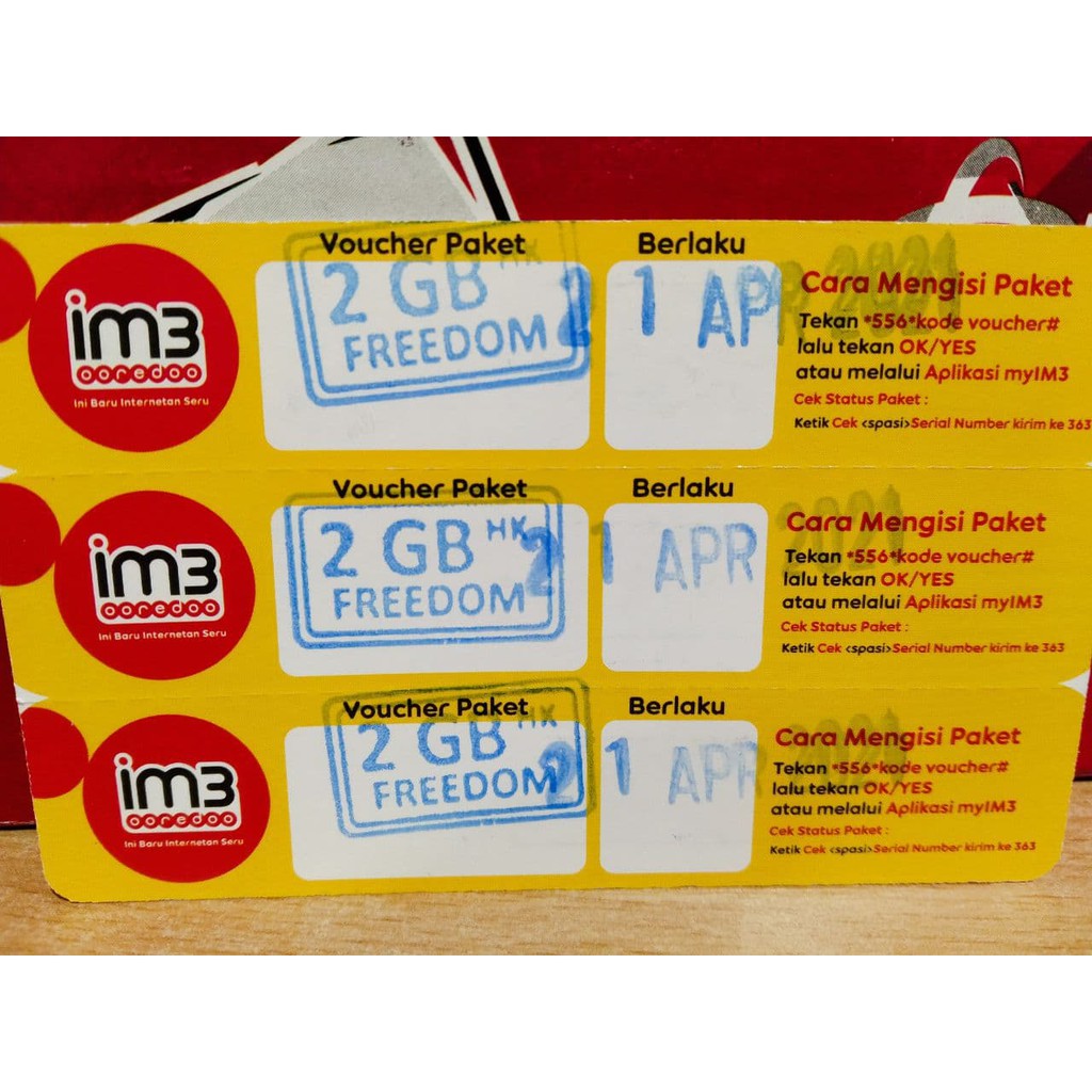 Voucher Indosat Freedom 2GB 30Hari