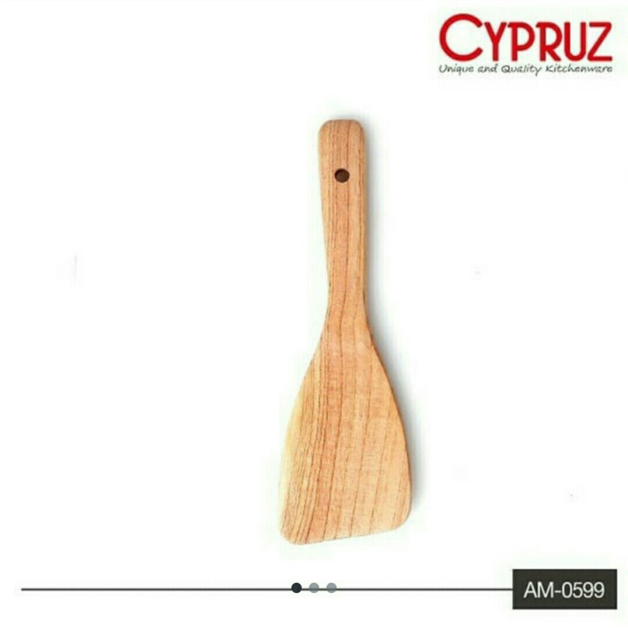CYPRUZ - AM 0599 KH - Centong Kayu Mahoni Persegi / Utensil Mahoni Centong Kayu