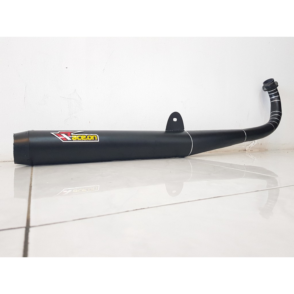 Knalpot RX king standart racing  FULL BLACK ORIGINAL Raceon