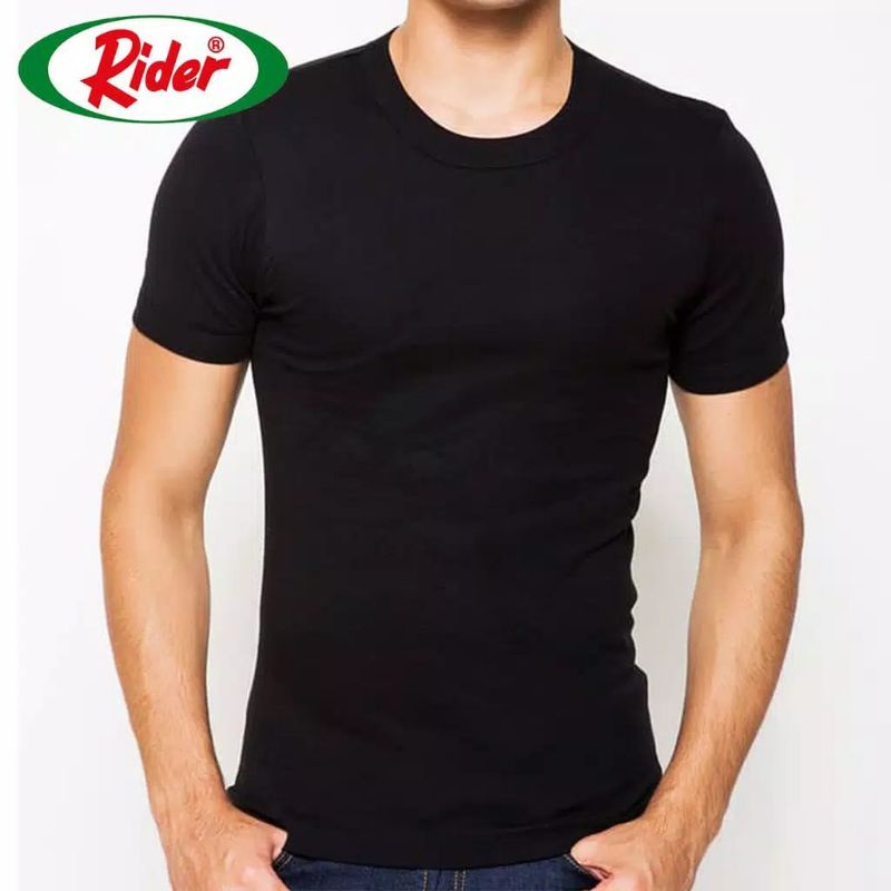 RIDER Kaos Oblong T-shirt man R 223 B Round Neck Original