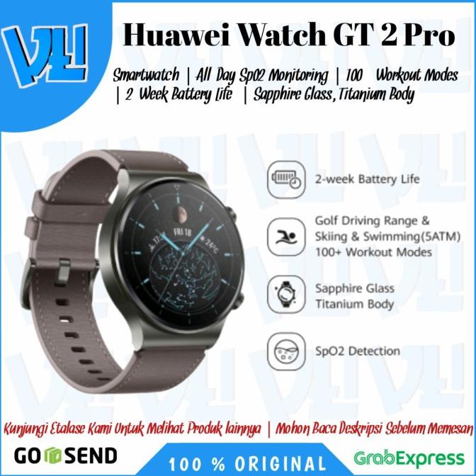Huawei Watch Gt 2 Pro Smartwatch Original Garansi Resmi / Jam Tangan Pranacitrazulda