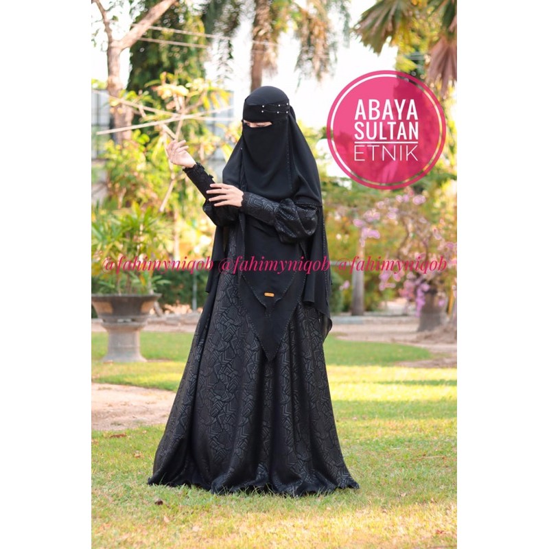 Abaya etnik Fursan by sultan Abaya embos abaya import saudi