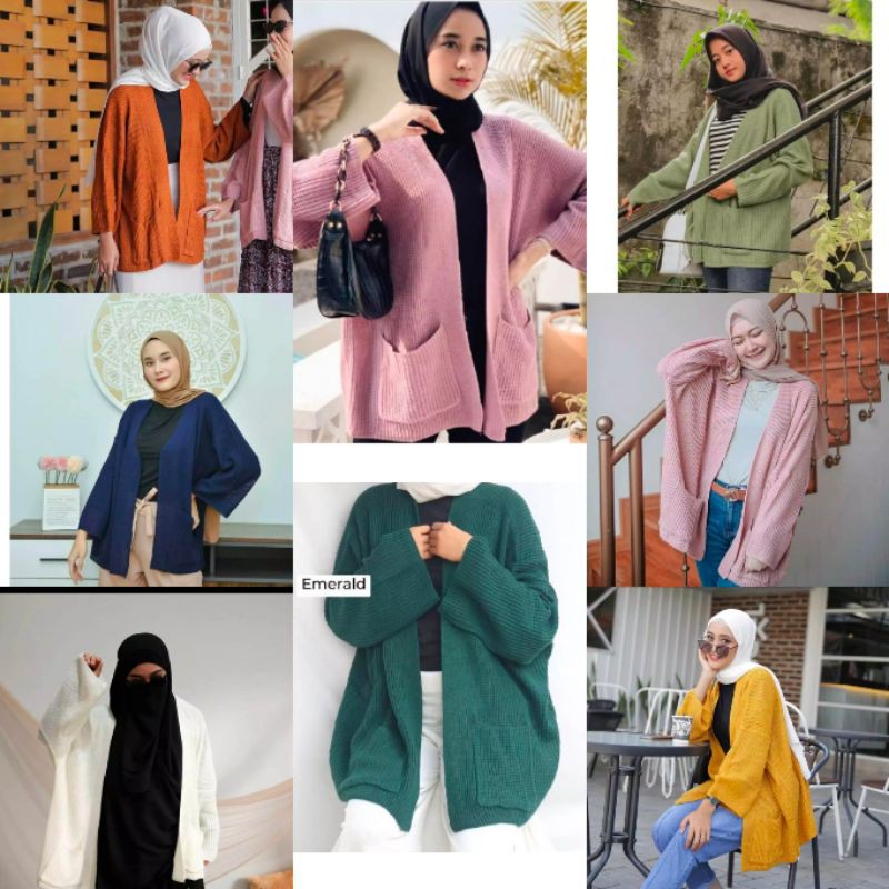 KARDIGAN RAJUT OVERSIZE JUMBO XXL 3XL 4XL PAKAIAN WANITA/ LOCY BIGSIZE