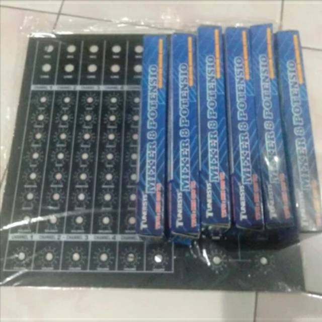 Paket Panel Atas Mixer 8 Pot 6 Channel Plus 6 kit Mixer 8 Pot