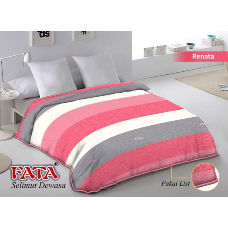 SELIMUT BULU HALUS ( FATA ) SELIMUT DEWASA SIZE JUMBO UKURAN 200X200 CM-Renata