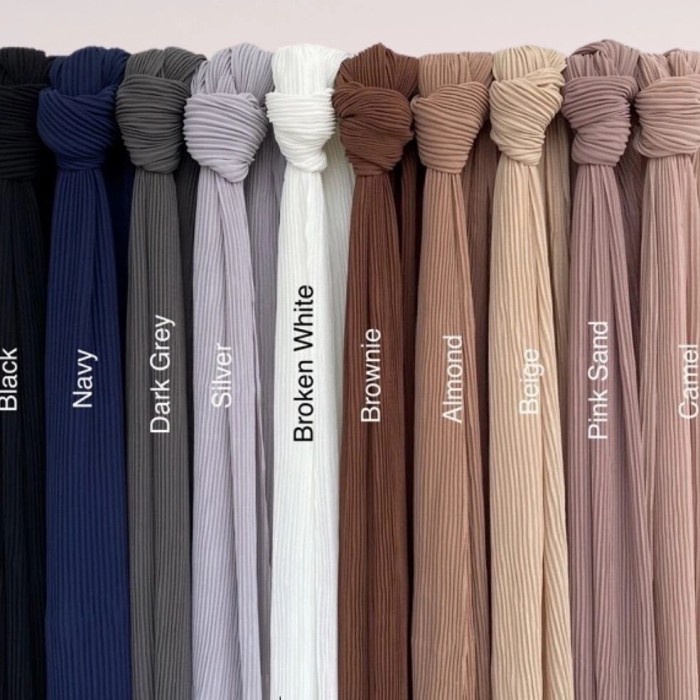 PASHMINA- HIJAB KRUDUNG JLJILBAB SEGI EMPAT PASHMINA PLISKET TERBARU - LAVENDER -PASHMINA.
