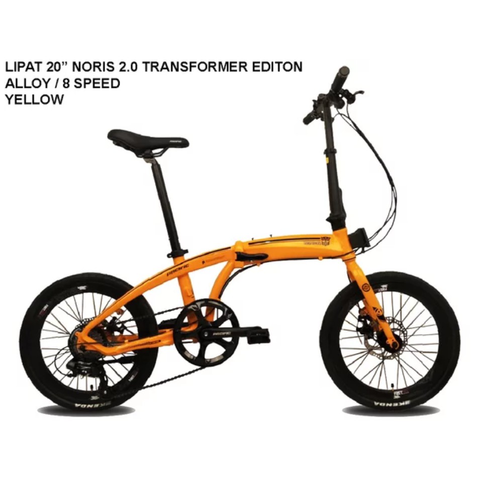 FOLDING SEPEDA LIPAT 20 Pacific Noris 2.0 Transformer 8 speed